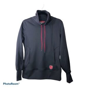 SAUCONY Funnel Neck Kangaroo Pocket Sweatshirt Sz S